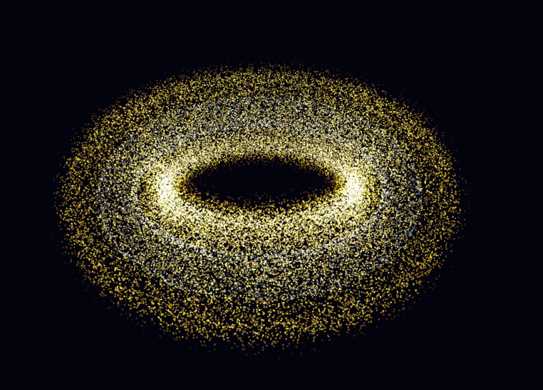The stable density-feedback Q_H=2 Hopfion visualised: two linked tube components form the Hopf link T(2,2).